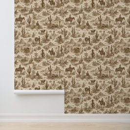 Papel Pintado Patrón continuo de toile del desierto occidental v