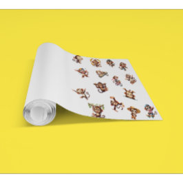 Papel Pintado Patrón de acuarela de mono gracioso