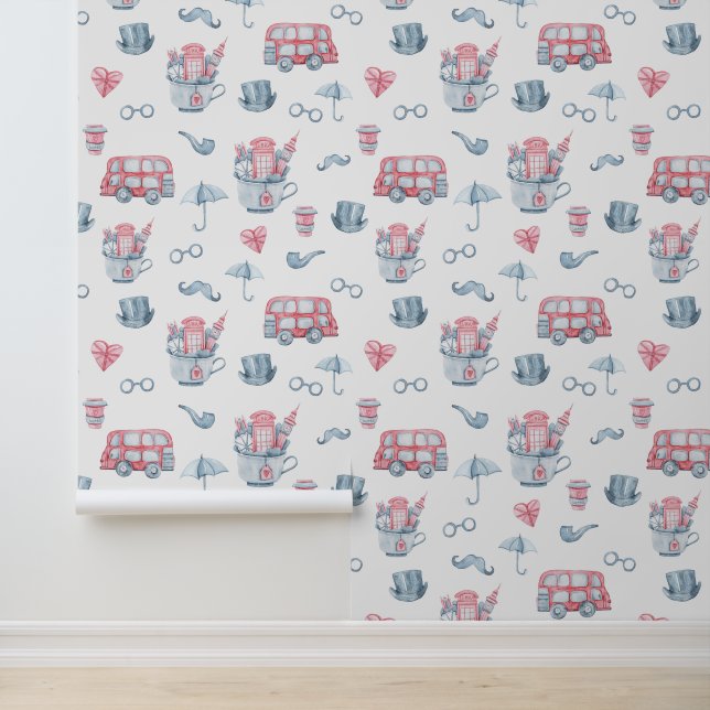 Papel Pintado Patrón de agua de Londres (Solicitud)
