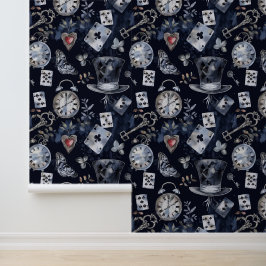 Papel Pintado Patrón de Alicia en el País de las Maravillas
