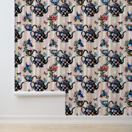 Papel Pintado Patrón de Alicia en el País de las Maravillas
