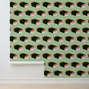 Papel Pintado Patrón de alimentos de Hawaii Musubi Sushi