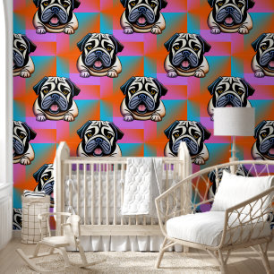Papel Pintado Patrón de animal genial - Perritos lindos 9