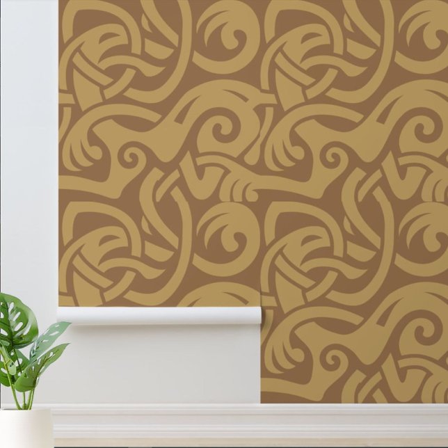 Papel Pintado Patrón de animales de entrelazado celta (Subido por el creador)