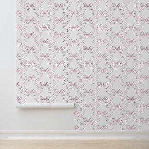 Papel Pintado Patrón de arco rosado estético-estético
