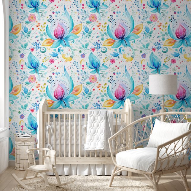 Papel Pintado Patrón de armazón paisley (Niños)