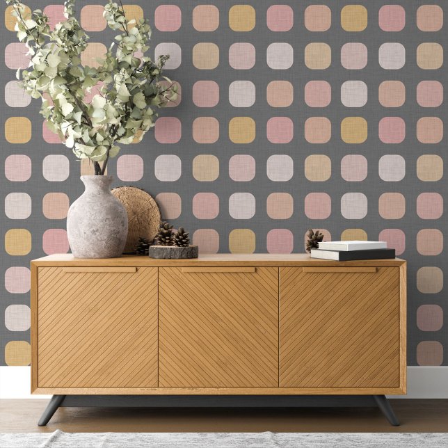 Papel Pintado Patrón de arte amarillo Naranja de coral rosa Rubo (Subido por el creador)