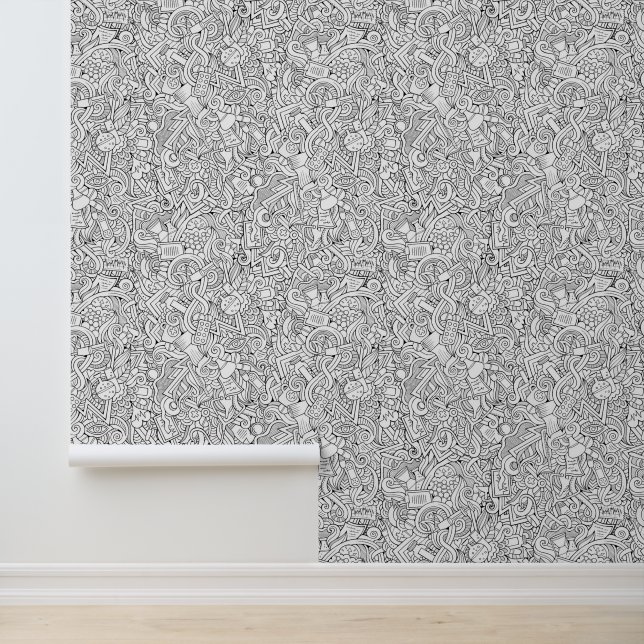 Papel Pintado Patrón de B&W médico (Solicitud)