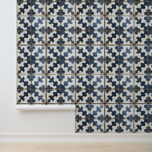 Papel Pintado Patrón de Baldosa Italiana Antigua