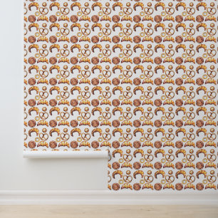 Papel Pintado Patrón de baldosas de pan horneado