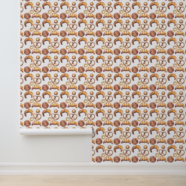 Papel Pintado Patrón de baldosas de pan horneado (Solicitud)