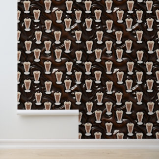 Papel Pintado Patrón de batido de chocolate