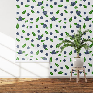 Papel Pintado Patrón de Blueberry