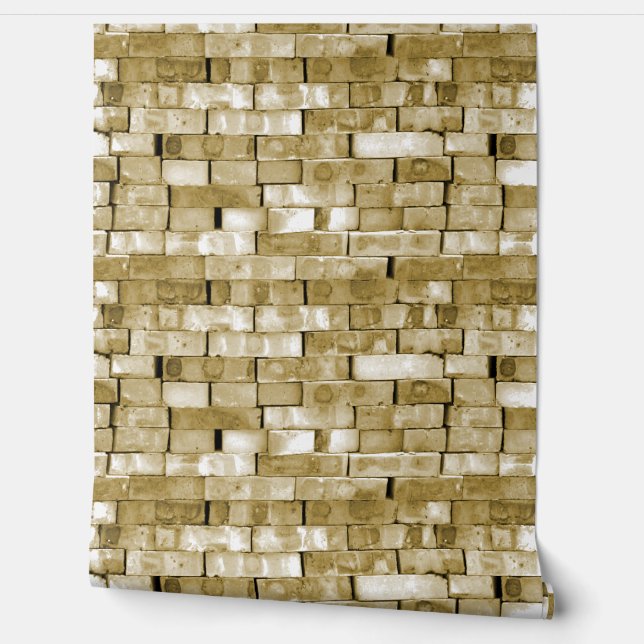 Papel Pintado Patrón de Brick Brown (Desenrollar)