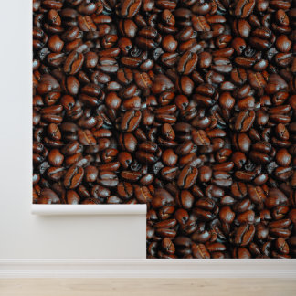 Papel Pintado Patrón de café