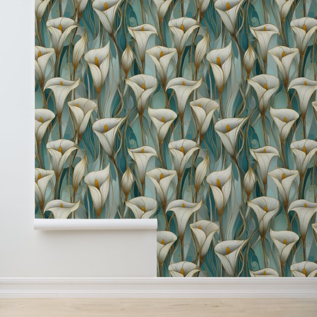 Papel Pintado patrón de cala blanca de moda (Solicitud)