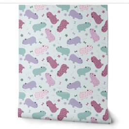 Papel Pintado patrón de capibara