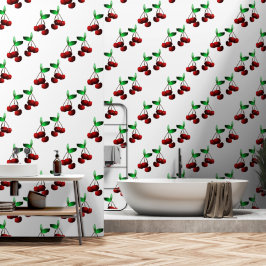 Papel Pintado Patrón de cerezas