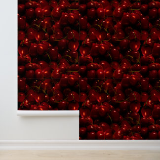Papel Pintado Patrón de cerezas