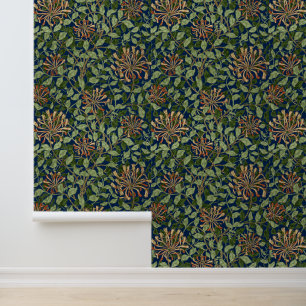 Papel Pintado Patrón de chupa de miel de William Morris Vintage