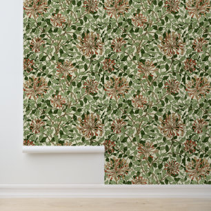 Papel Pintado Patrón de chupa de miel de William Morris Vintage