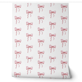 Papel Pintado Patrón de cinta rosa elegante