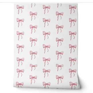 Papel Pintado Patrón de cinta rosa elegante