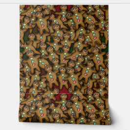 Papel Pintado Patrón de cocina de pan de jengibre