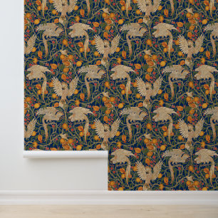Papel Pintado Patrón de Cockatoo Art Nouveau de Walter Crane