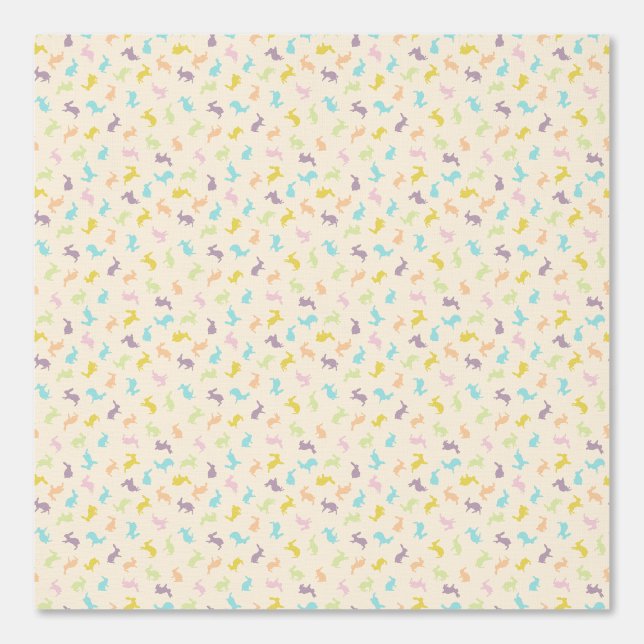 Papel Pintado Patrón de conejo de conejo de conejito dulce y col (Anverso)