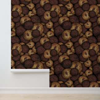 Papel Pintado Patrón de cookies de chocolate