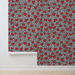 Papel Pintado Patrón de corazón de arte pop<br><div class="desc">Este patrón vibrante presenta corazones rojos atrevidos esparcidos a través de un fondo blanco lleno de doodles negros dinámicos. El diseño lúdico, reminiscente del arte pop, utiliza líneas fuertes y formas caprichosas para crear una visión dinámica y dinámica. La yuxtaposición de corazones rojos brillantes y golpes negros abstractos evoca un...</div>