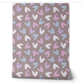 Papel Pintado patrón de corazón lindo