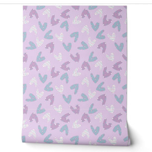 Papel Pintado patrón de corazón lindo