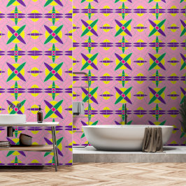 Papel Pintado Patrón de cruz geométrica de reproducción