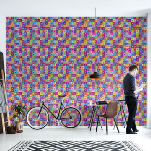 Papel Pintado Patrón de cuadrados