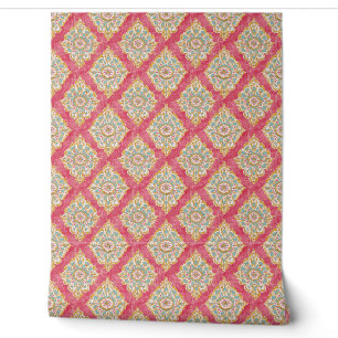 Papel Pintado Patrón de diamante boho