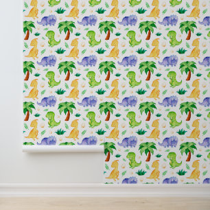 Papel Pintado Patrón de dinosaurio cutáneo neonatal