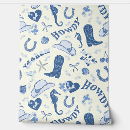 Papel Pintado Patrón de diversión del Club Coastre Cowgirl Bach