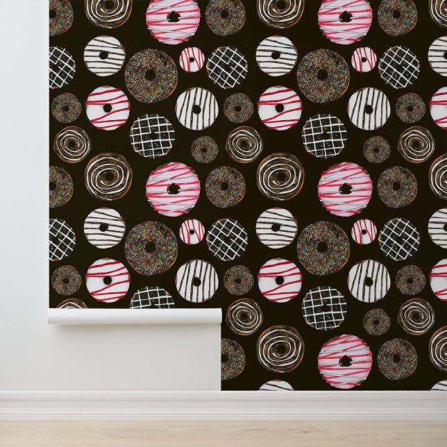 Papel Pintado Patrón de donut de baldosa Guay (Solicitud)