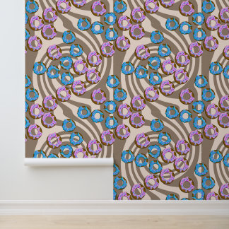 Papel Pintado Patrón de donuts