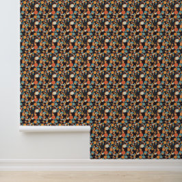 Papel Pintado Patrón de Dotty Retro: Un nido nostálgico al pasad