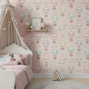 Papel Pintado Patrón de Dulces Sueños Niña ID1231