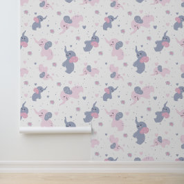 Papel Pintado Patrón de elefantes personalizados