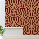 Papel Pintado Patrón de escalado de peces de estilo Art Déco de<br><div class="desc">Este diseño se derivó de un patrón vintage de escala de peces follaje Art Déco. Puedes personalizar de los colores.</div>