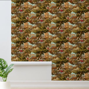Papel Pintado Patrón de escenas pastorales de la época victorian