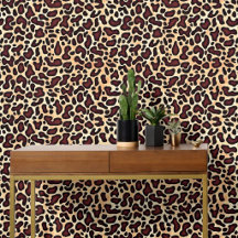 Patrón de estampado de leopardo en negrita Marrón