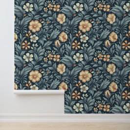 Papel Pintado Patrón de estilo botánico inspirado en William Mor