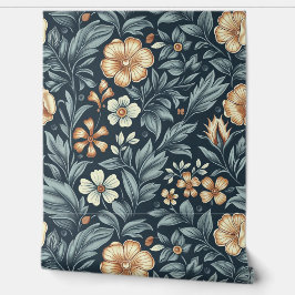 Papel Pintado Patrón de estilo botánico inspirado en William Mor