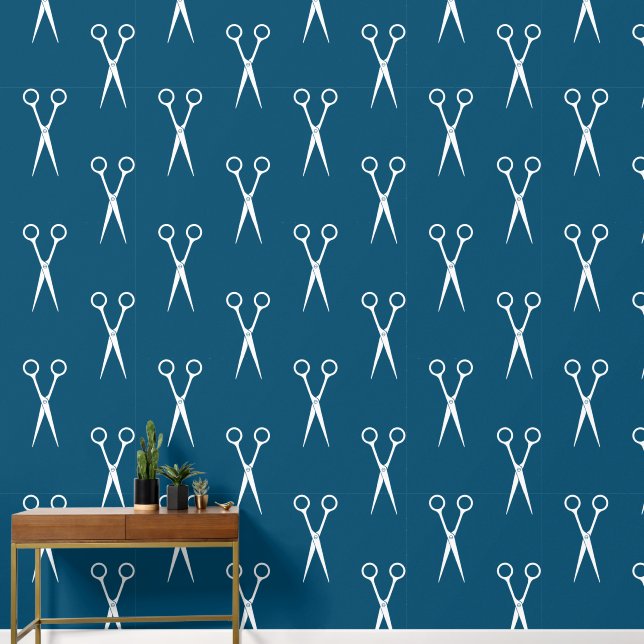 Papel Pintado Patrón de estilo de cabello de tijera (Pasillo)
